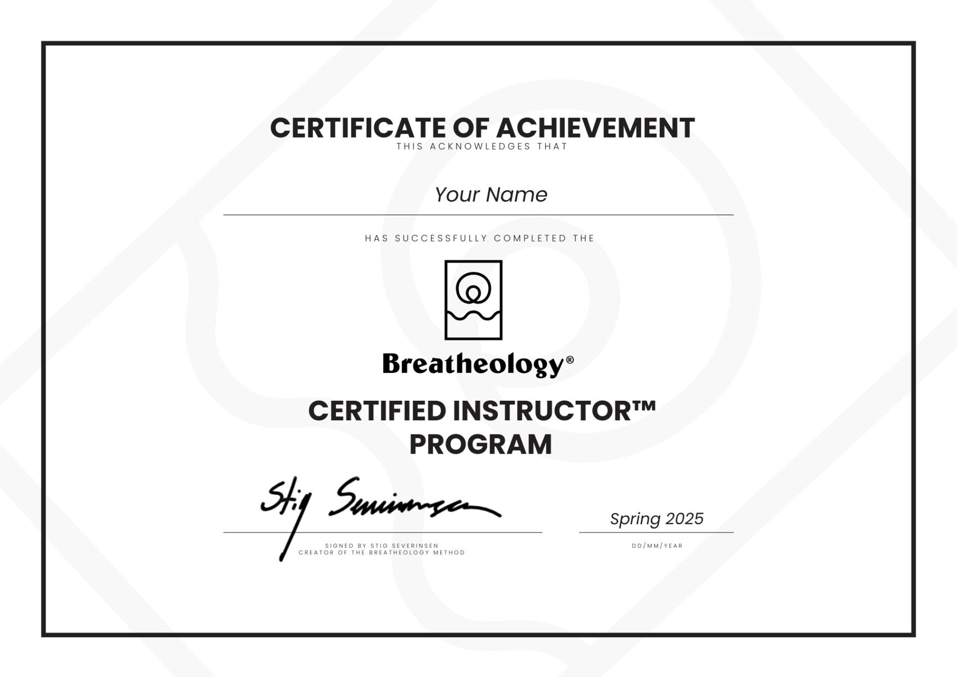 Certificate of Achievement